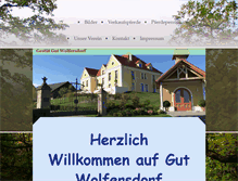 Tablet Screenshot of gestuet-gut-wolfersdorf.de